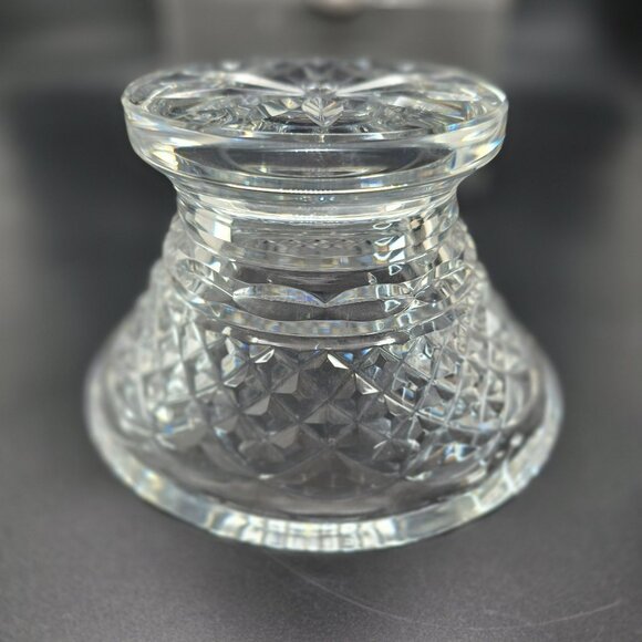Waterford Crystal Ankglo Bowl 6" Diamond Cut Footed Beauty in Box JJ3832 - Picture 9 of 15